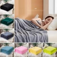 ราคา 150x200 ซม.ผ้าห่มไมโครไฟเบอร์สีธรรมดานุ่มพิเศษผ้านวมตุ๊กตาอบอุ่นขนาดควีนไซส์โซฟาผ้าห่ม (40851108003)