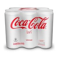 ราคา โค้ก ไลท์ น้ำอัดลมสูตรไม่มีแคลอรี Coke Light 325ml. Pack6 (47859461281)
