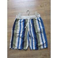 ราคา ZARA กางเกงผ้าขาสั้นลายลงสีน้ำตาลเขียวฟ้ากระเป๋าข้างไซส์Lเอว30-32สะโพก42ยาว20(งานมือสอง)4.9 (40875528332)