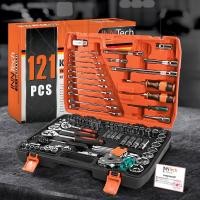 ราคา InnTech King Tools ชุดเครื่องมือ ประแจ ชุดบล็อก 121 ชิ้น ขนาด 1/4 นิ้ว 3/8 นิ้ว 1/2 นิ้ว ชุดประแจ รุ่นDKT-121PCS (8510677073)
