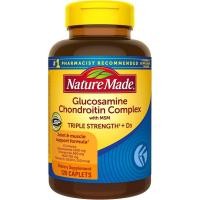ราคา Nature Made Glucosamine Chondroitin Complex with MSM, Dietary MSM Glucosamine Chondroitin Supplement for Joint Support, 120 Caplets, 60 Day Supply (45662611621)