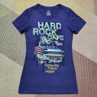 ราคา เสื้อยืดตัวยาว Hard Rock Cafe size S รอบอก 32" มือสอง สภาพดี (50661163000)