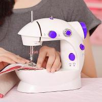 ราคา จักรเย็บผ้า ไฟฟ้า มินิ ขนาดพกพา Mini Sewing Machine จักรเย็บผ้าขนาดเล็ก พกพาสะดวก (สีม่วง) (3807299250)