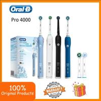 ราคา Oral B Pro 4000 3D Clean Sonic Tooth Brush ชาร์จแบบเหนี่ยวนํากันน้ํา 4 โหมดทําความสะอาด (25292518585)