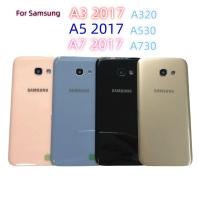 ราคา ฝาครอบกระจกด้านหลังสําหรับ SAMSUNG Galaxy A3/A5/A7 2017 A320 A520 A720 ฝาหลังแบตเตอรี่กระจกด้านหลังฝาครอบประตูกรณี (46257333205)