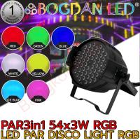 ราคา LED PAR DISCO LIGHT RGB 3in1 54x3W ไฟดิสโก้สำหรับตกแต่ง รุ่น: LED PAR DISCO LIGHT RGB 3in1 54x3W สี: RGB (21495346895)