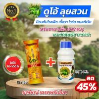 ราคา ชุดดูโอ้ ลุยสวน ผงดำเทพสถิตย์ 15 กรัม + ยาคาร่าวัคซีนพืช ขนาด 500 cc บำรุงและป้องกันในชุดเดียว (46254212046)