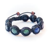 ราคา กำไลข้อมือเชือกเทียนถักไหลน้ำพี้ 9 มงคล 9 เม็ด (7227503296)