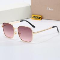 ราคา DIOR แฟชั่นโลหะแว่นกันแดดกรอบบางวัดโลโก้ผู้ชายผู้หญิงแว่นกันแดดลําลอง SK (43033052747)
