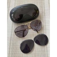 ราคา แว่นตากันแดดโบราณแบรนรถ super car Porsche มาพร้อมเลนส์สำรองใหม่ๆ Vintage Sunglasses Porsche Design By Carrera 5623 Gold (41025438449)