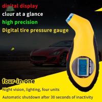 ราคา [EKP] รถยางดิจิตอลบารอมิเตอร์ LCD เครื่องทดสอบอิเล็กทรอนิกส์ Digital Tyre Air Pressure Gauge สีเหลืองยาง Manometer บารอมิเตอร์เครื่องทดสอบเครื่องมือดี (49963815926)