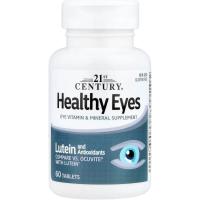 ราคา 21st Century Healthy Eyes with Lutein Tablets, (60 Count), Eye Vitamins & Mineral Supplement with Antioxidants for Vision Support, Eye Health Supplements for Adults & Seniors, Non GMO & Gluten Free (5