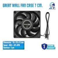 ราคา พัดลม เคส Great Wall Case Fan Ultra Silent 7 CM Quiet Cooling Fan PC 12V DC Chassis Radiator (25864306403)