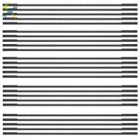 ราคา 25 ชิ้น Pin End Scroll Saw Blade Set 6-1/2 นิ้ว Scroll Saw Blade 15TPI ตัดไม้ Scroll Saw Blade SHOPTKC3366 (42075415274)