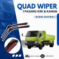 ราคา ที่ปัดน้ําฝน Quad 4 ยาง Hino Dutro Frameless Quad Blade รุ่นยาง 1 ชุดซ้ายและขวาไม่มีโครงเหล็กทําความสะอาดกระจกหน้ารถ (27095415969)
