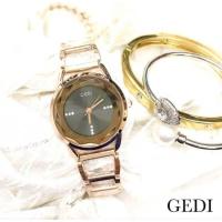 ราคา นาฬิกา GEDI สีพิงค์โกลด์ ของแท้ งานเกาหลี สุดฮิต กันน้ำได้ (1271966885)