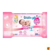 ราคา มามี่โพโค ผ้านุ่มชุ่มชื่น เซฟแอนด์แคร์ 20 ชิ้น