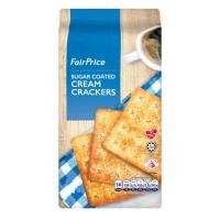 ราคา [ส่งด่วน] FairPrice Cream Crackers - Sugar Coated 420g/Special Cream Crackers 220g แครกเกอร์ขนมปังกรอบ ตราแฟร์ไพรซ์ (41016239136)