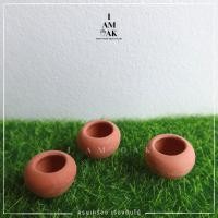 ราคา ตุ๊กตาแต่งสวน โอ่งจิ๋วดินเผา ตุ๊กตาแต่งสวนจิ๋ว จัดสวนถาด โมเดลบ้านจิ๋ว [DolD-XS-001] (5795465539)