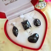 ราคา จี้นิลแท้ เงินแท้เคลือบทองคำขาว นิลกาญจนบุรี (45050368434)