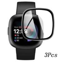 ราคา FitbitLuxe FitbitSense2 3 ชิ้น 100D Full Cover HD โค้งสีดําขอบฟิล์มกระจกนิรภัยสําหรับ Fitbit Sense 2 Luxe Inspire HR Anti-Fingerprints สมาร์ทนาฬิกาป้องกันหน้าจอ (27944929883)