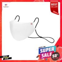ราคา หน้ากากผ้ากันน้ำ GQ WHITE ผู้ใหญ่ สีขาวLIQUID-REPELLANT REUSABLE FACE MASK GQ WHITE FREE SIZE FOR ADULTS WHITE (19848459180)