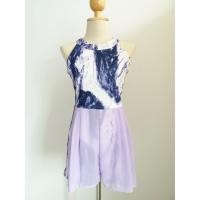 ราคา จั้มสูทลายหินอ่อนซิปหลัง purple (2676473630)
