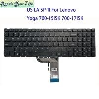 ราคา ไทยสหรัฐละตินสเปนคีย์บอร์ด Backlit สําหรับ Lenovo โยคะ 700-15ISK 700-17ISK 700-15 สเปนแล็ปท็อป Backlight SN20K28339 T6ZP1-UK (48164550340)