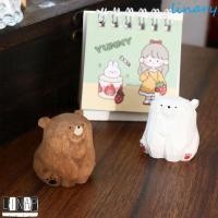 ราคา CULINARYHV ตุ๊กตาหมีไม้, ไม้เนื้อแข็งมือแกะสลักหมีขั้วโลกเครื่องประดับ, ของขวัญเด็กน่ารัก Miniature ตลก Mini Bear รูปปั้น Courtyard (28345406946)