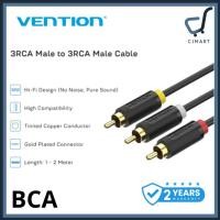 ราคา Vention Audio Aux Cable 3 x RCA Male to 3RCA Male Cable 1M 2M (42531022689)
