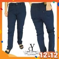 ราคา CY 1010 [ BLUE ] WOMAN,CASUAL DENIM PANTS BIG SIZE SELUAR 5XL 6XL (48003430652)