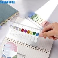 ราคา SOLARFLUX Sticky Notes, ป้ายอ่าน Keypoints Marker Index สติกเกอร์, Multifunctional Takeing Notes Bling Aesthetic Index Tabs เครื่องเขียน (54414096627)