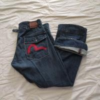ราคา Evisu Indigo Japonica Vintage Selvedge Buttonfly Jeans (24673563774)