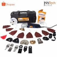 ราคา [ลดพิเศษ] The Renovator Saw เครื่องตัด ขัด เซาะร่อง 400W มัลติทูล เครื่องตัดเซาะปูน ตัดกระเบื้อง ตัดไม้ อุปกรณ์ 37 ชิ้น (46201954853)