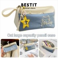 ราคา BESTIT กระเป๋าดินสอซิปแมว, เครื่องเขียนความจุขนาดใหญ่มัลติฟังก์ชั่น, กระเป๋าเก็บจี้ดาวน่ารักอุปกรณ์การเรียน (48515029333)