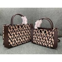 ราคา VALENTINO tote Bag Presbyopic Fabric tote Handbag Shoulder Bag Messenger Bag Female Bag (50614677488)