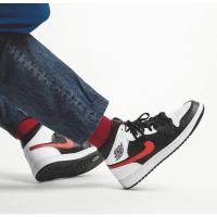ราคา AIR JORDAN 1 MID BLACK / CHILE RED WHITE (5119990565)