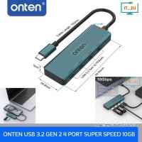 ราคา ONTEN OTN-UC620 USB-C Hub 4Port 10Gbps อุปกรณ์เพิ่มช่องต่อ USB Type-C ฮับ ยูเอสบี (24026113126)