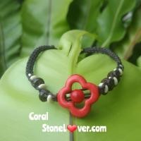 ราคา #สร้อยข้อมือเชือกถักปะการังแดง#Coral #หินปะการัง (19505048864)