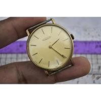 ราคา นาฬิกา Vintage มือสองญี่ปุ่น Aureole Gold Plated SWISS MADE Yellow Dial ผู้ชาย ไขลาน ทรงกลม 34mm (43561382303)