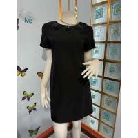 ราคา เดรสสีดำแขนสั้นรอบคอปักดอกไม้เลื่อมดำวิ้งปีกแมลงทับ3D (44026427968)