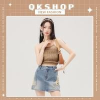 ราคา QKshop เสื้อเกาะอกไหมพรมแฟชั่น โซ่คล้องคอสวยสุด แต่งไล่โทนสี จะไปแต่งไปแนวน่ารัก หรือแนวแซ่บๆก็คือดี ผ้าดีน้า จัดเลย (25279329184)