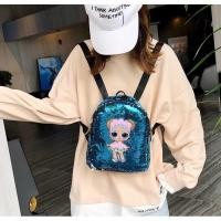 ราคา FYG1388 กระเป๋าเป้สะพายหลังเด็ก L0L กระเป๋าเป้สะพายหลังกลิตเตอร์กระเป๋าแฟชั่นเลื่อม (27987631561)