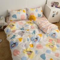 ราคา ชุดเครื่องนอนลายการ์ตูนวัวน่ารัก ขนาด 3.5,5,6 ฟุต (12176215550)