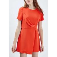 ราคา Topshop orange short sleeve mini dress (53709902539)