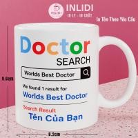 ราคา [พิมพ์ชื่อบน Demand] Doctor Search Worlds Best Doctor Personalized Ceramic Cup - ของขวัญของแพทย์ (48713572225)