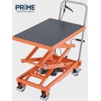 ราคา Hydraulic Lift Table, 500 lbs Capacity,47.2"Lifting Height,Double Scissor Lift Table Cart with 4 Wh (26895308217)