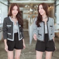 ราคา เสื้อคลุมทำงาน เสื้อคลุมผ้าทวีต minicloset (4358439058)