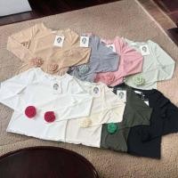 ราคา เสื้อยืดคอปาดแขนยาวแต่งดอกไม้ปลายแขน p34 1941 ผ้ายืดสลาฟเนื้อดีผ้าประจำร้านเสื้อใช้งานผ้าดีประจำร้านงานป้ายห้อย (49613632644)