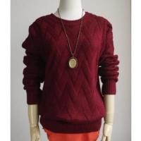 ราคา เสื้อกันหนาวไหมพรมแขนยาว สีแดง พร้อมส่ง (6306125664)